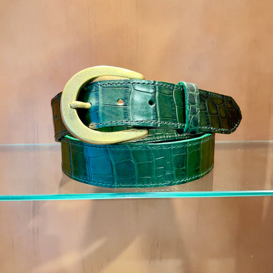 Handcrafted Gator Belt