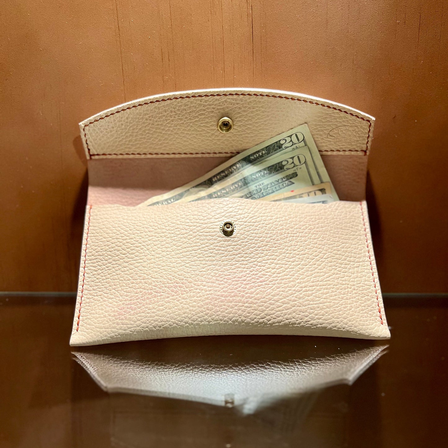 Handcrafted Leather Money Envelope