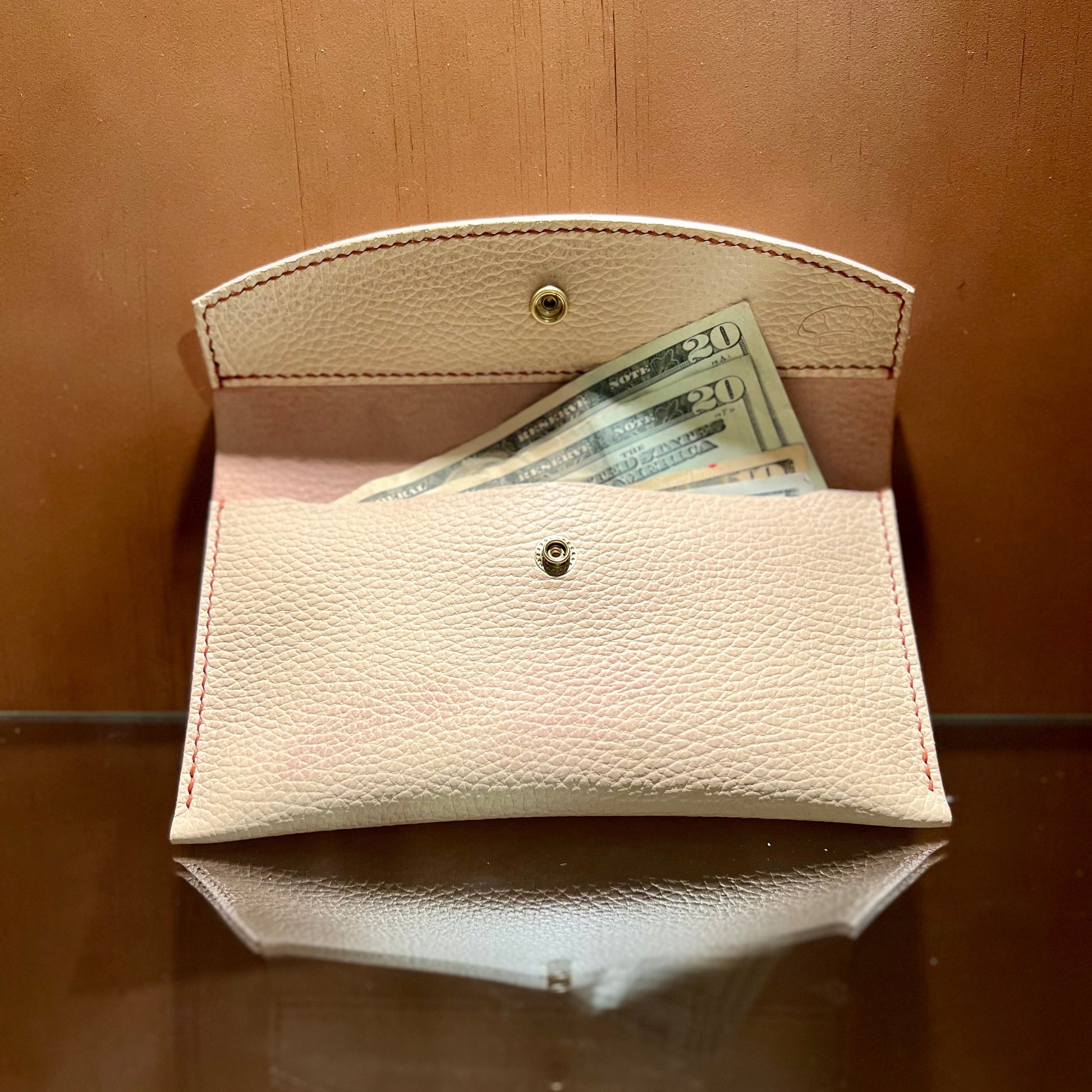 Handcrafted Leather Money Envelope