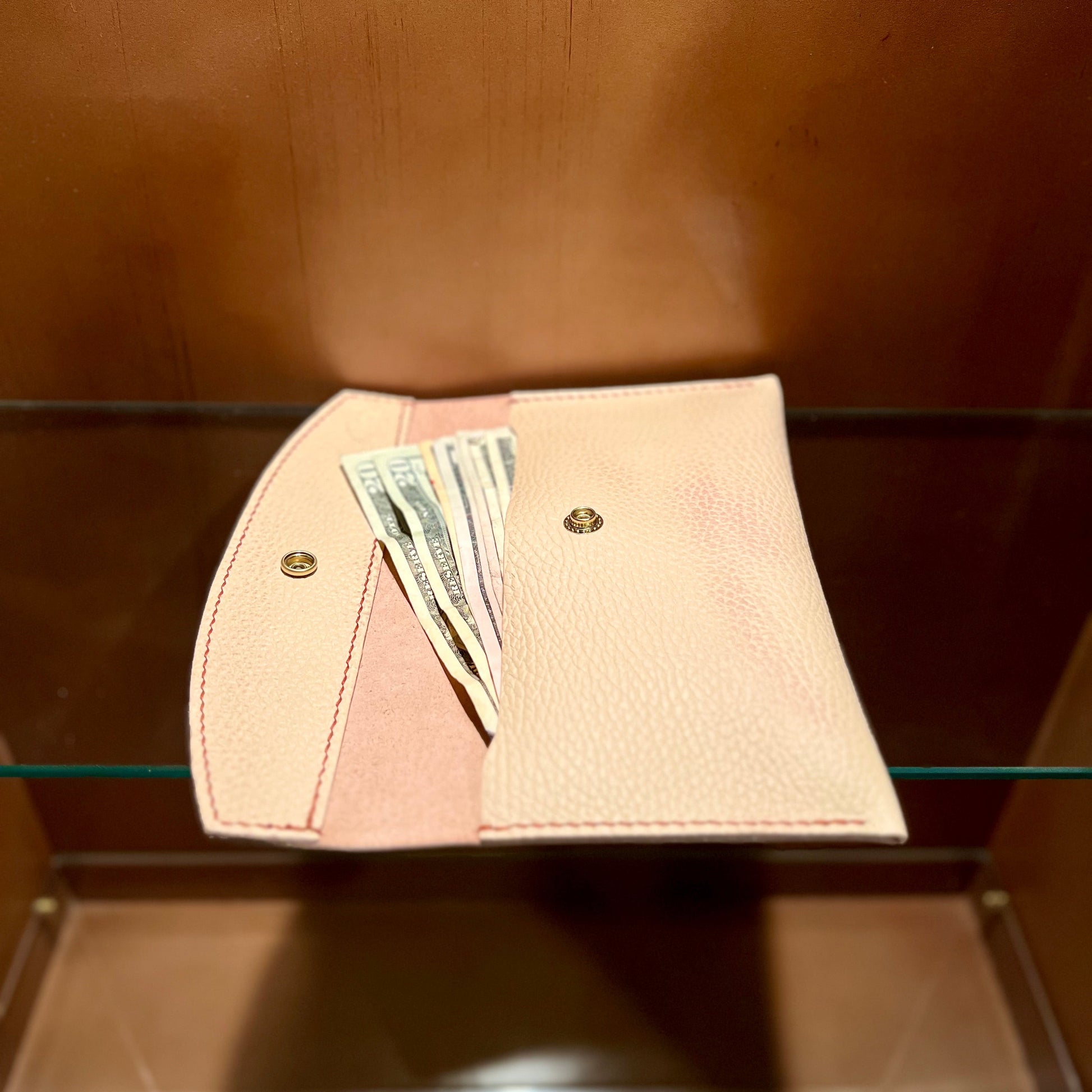 Handcrafted Leather Money Envelope